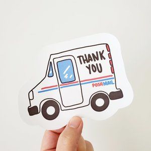 LB029 USPS Posh Mail Truck Sticker [Price Firm]